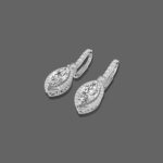 1.50ct Marquise Halo Drop Lab Diamond Earrings