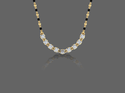 Enchanting Diamond Mangalsutra Pendant