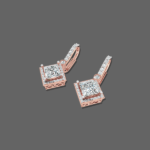 1.50ct Lab Grown Diamond Princess Cut Earrings