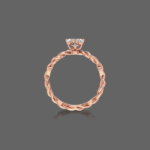 Elegant Heart Diamond Ring