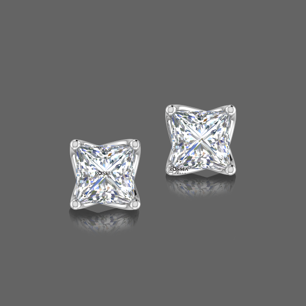 0.75 Ct. Princess Lab Grown Solitaire Studs