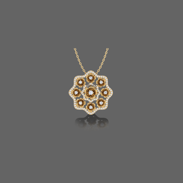 Flower Diamond Women Pendant