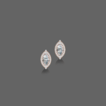 0.75ct Marquise Halo Lab Diamond Earrings