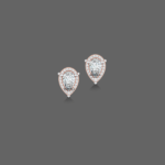 1ct Pear Halo Lab Grown Diamond Studs