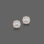 0.75ct Cushion Halo Lab Diamond Earrings