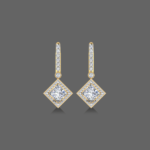 1.50ct Lab Grown Diamond Princess Cut Earrings