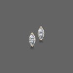 0.75 Ct. Marquise Lab Grown Solitaire Studs