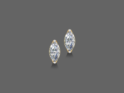 0.75 Ct. Marquise Lab Grown Solitaire Studs