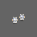 1 Ct Oval Solitaire Lab Diamond Grown Studs