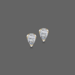 Beaomatic 1ct Pear Lab Diamond Studs