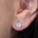 0.75 ct lab diamond stud