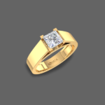 Princess Cut Diamond Men's Ring