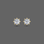 Casual Diamond Stud Earrings