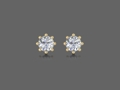 Casual Diamond Stud Earrings