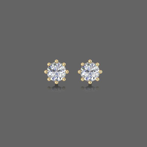 Casual Diamond Stud Earrings