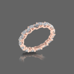 Pear Shaped Diamond Eternity Band