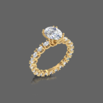 Reigning Oval Diamond Ring For Women